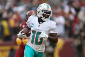 Florida's Miami Gardens -- Tyreek Hill, a wide receiver for the Miami Dolphins, will not play