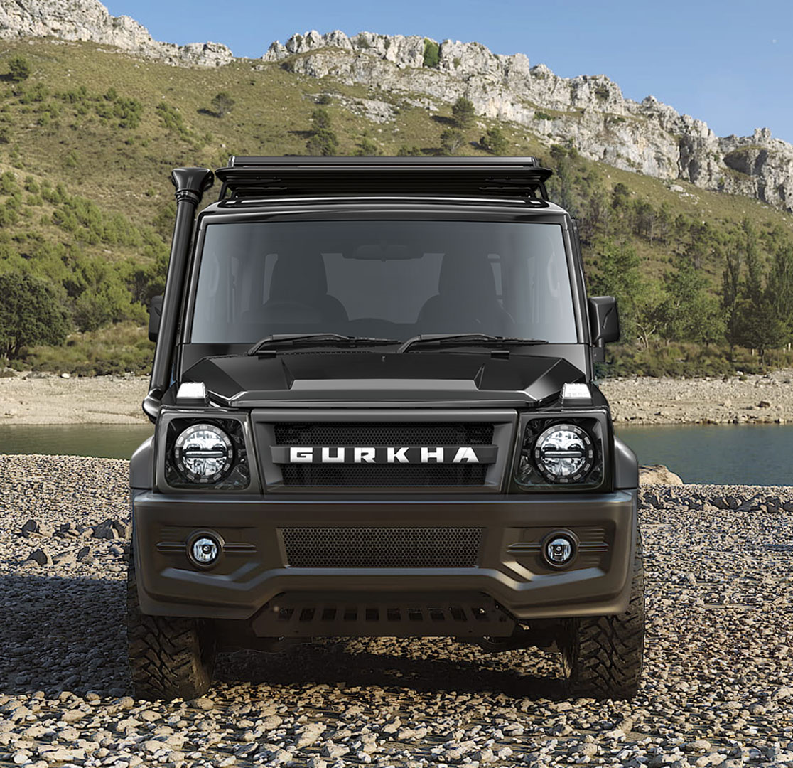 Force Gurkha : Thar and Jimny This is Gurkha's arch enemy, Gurkha comes with Mercedes engine at just this price